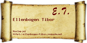 Ellenbogen Tibor névjegykártya