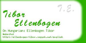 tibor ellenbogen business card